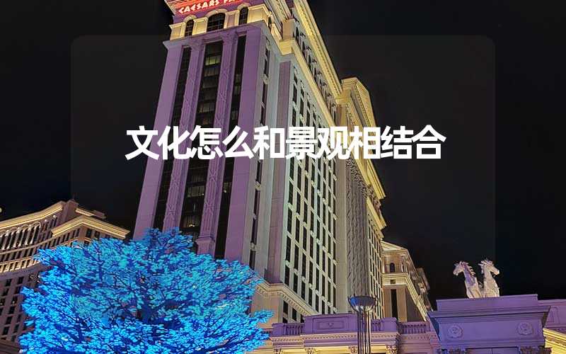  文化怎么和景观相结合